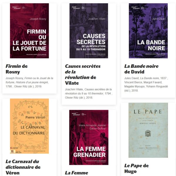 Page «Bibliothèque numérique»